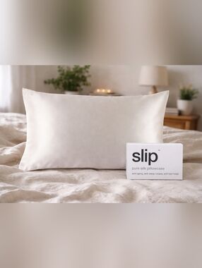 Slip Pure Silk Pillowcase - Queen - White - (20" x 30") - BRAND NEW